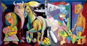 Guernica oinarri dela egindako artelanak, Bakearen Museoan