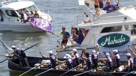 Desde que alzara la bandera Mahala, en Santurtzi, la Sotera rema con fuerza