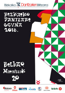 Dantzaris en la Gran Vía de Bilbao