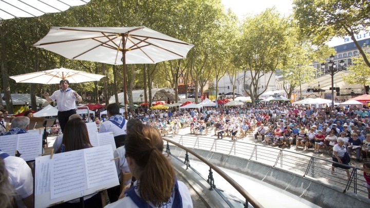 La banda de música de Bilbao celebra Aste Nagusia con ocho conciertos